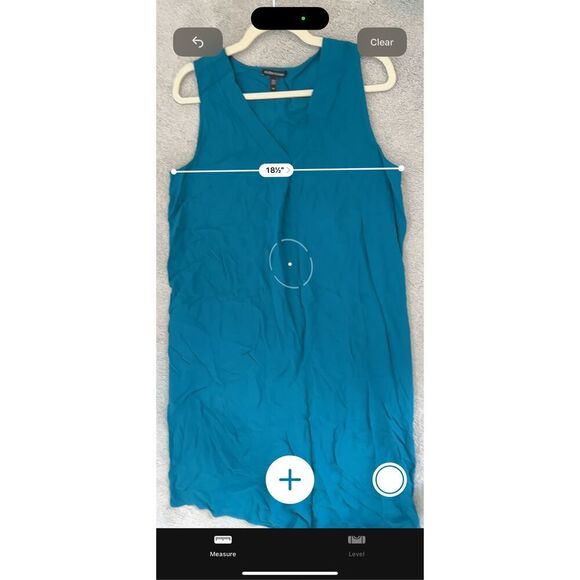 Eileen Fisher Silk Georgette Crepe Pleated Dress, small $365 F32 - Picture 7 of 8